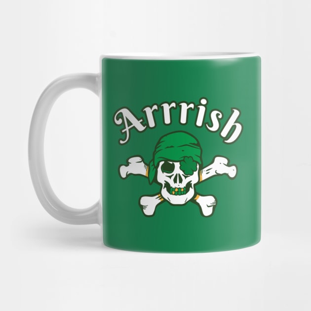 Arrrish Pirate Funny St Patricks Day by Illustradise